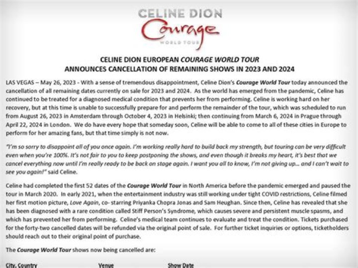 Celine Dion Cancels All Things Business Related to Help Husband