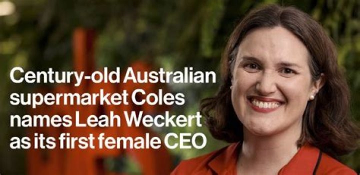 Leah Weckert Salary: How Much She Earns As Coles CEO
