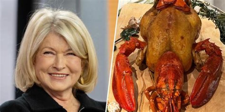 Martha Stewart ate a chobster, a chicken stuffed with a lobster: would you?