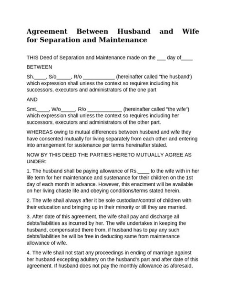 Separation from Husband and Relationship with Mother